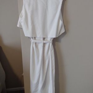 White long jacket vest